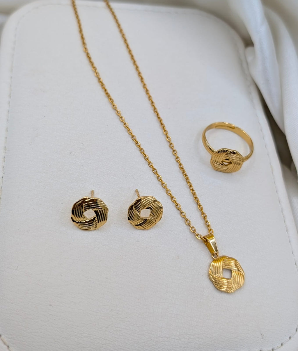 Knot Jewelry Set Stainless Steel