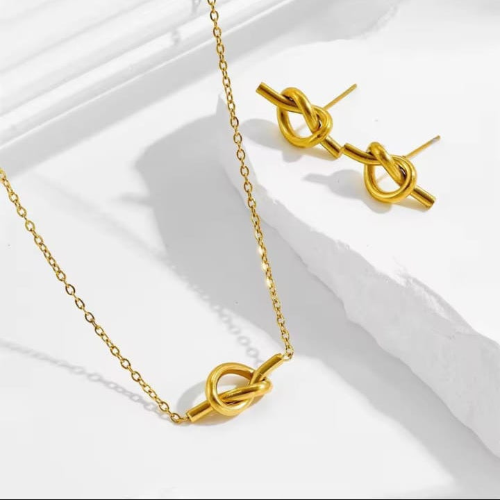 Knot Locket Set Stainless Steel