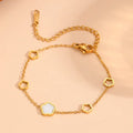 Clover Charm Stainless Steel Bracelet