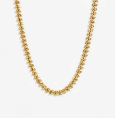 Leaves Stainless Steel Chain Necklace