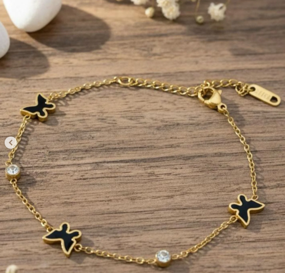 Butterfly Stainless Steel Bracelet