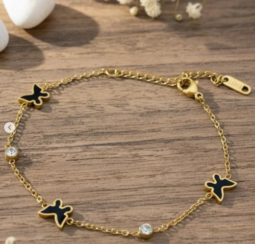 Butterfly Stainless Steel Bracelet