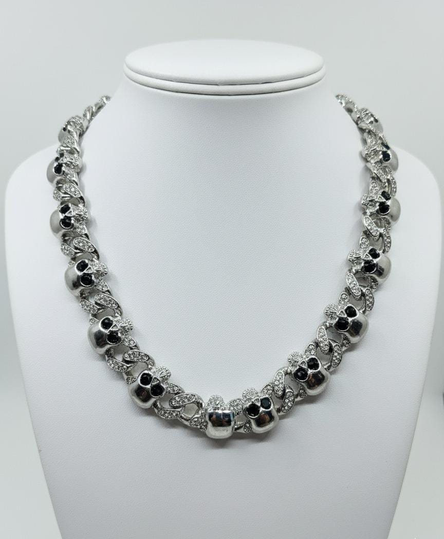 Hip-hop Stone Chains| Silver | Women