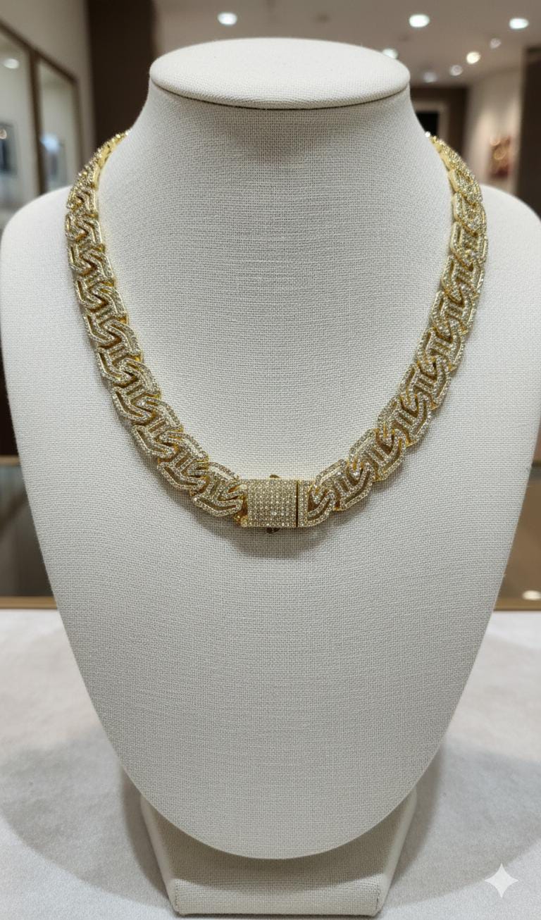 Hip-hop Stone Chains | Golden | Women