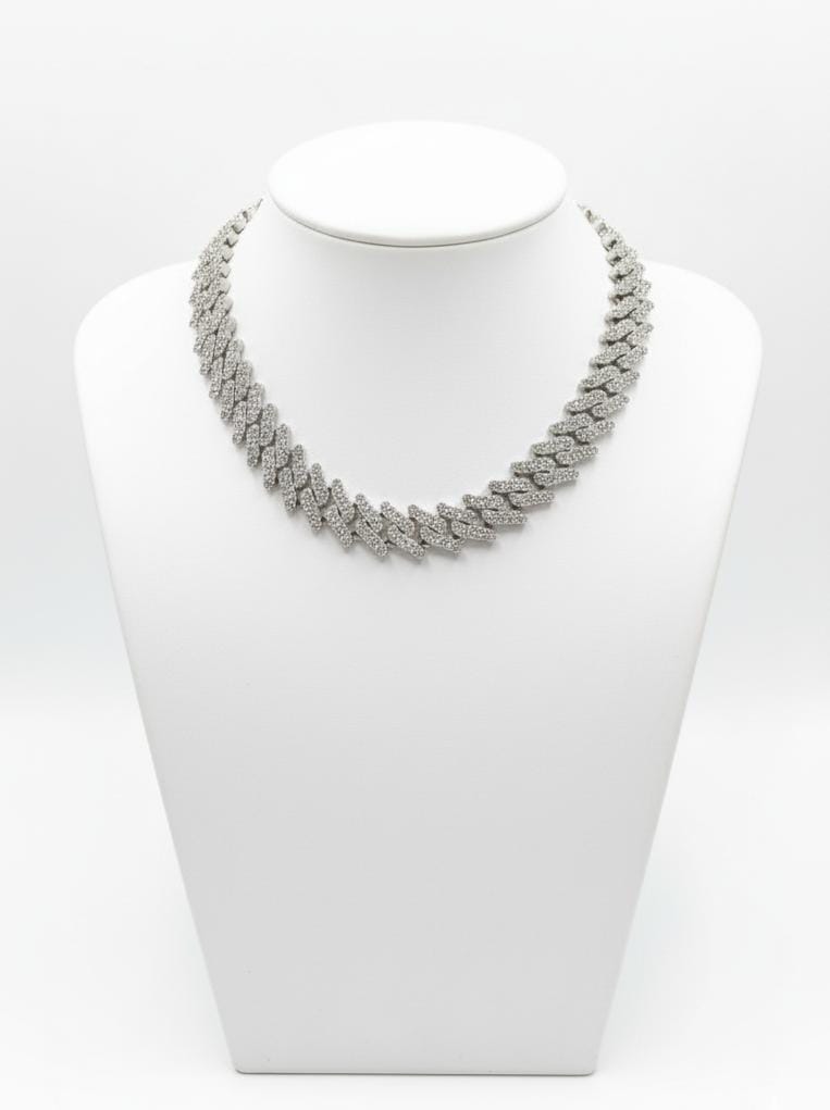 Hip-hop Stone Chains| Silver | Women