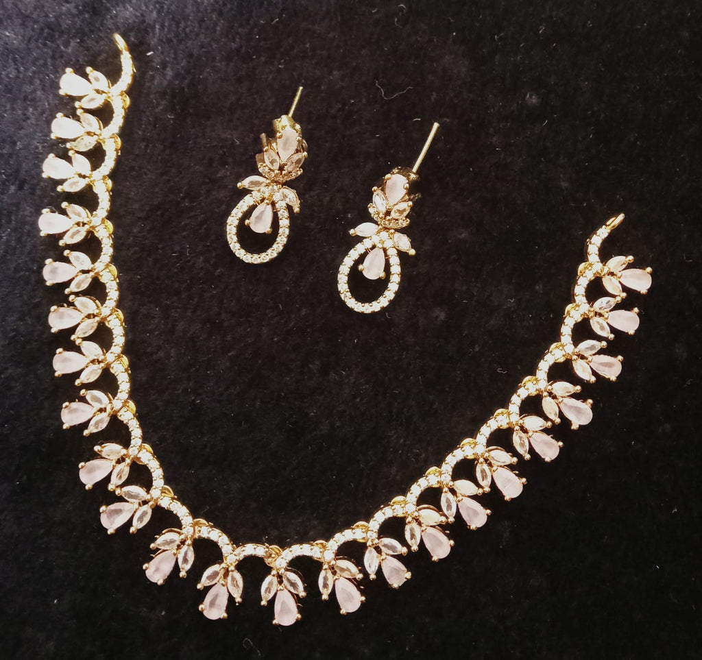 Rose Quartz And Crystal Premium Silver Set