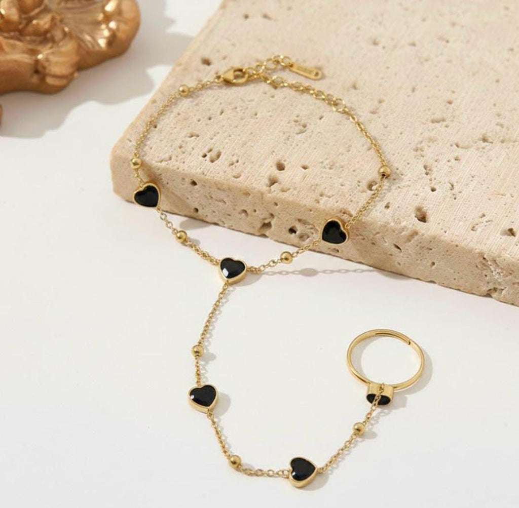 Heart Anja Bracelet | Gold Plated
