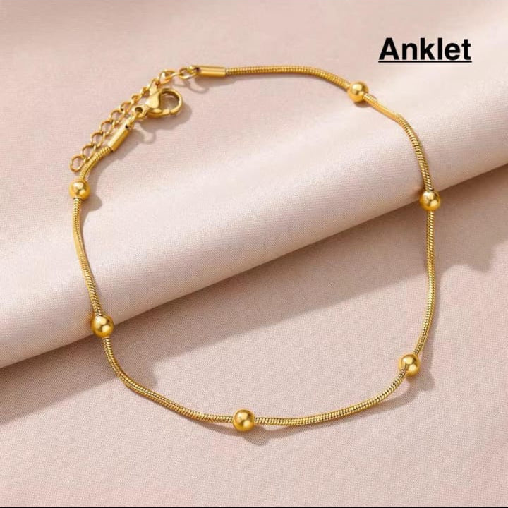 Ball Chain Stainless Steel Anklet