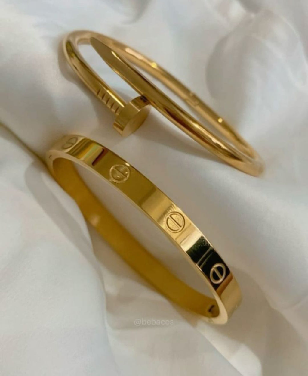 Stainless Steel Cartier Love & Nail Bracelet