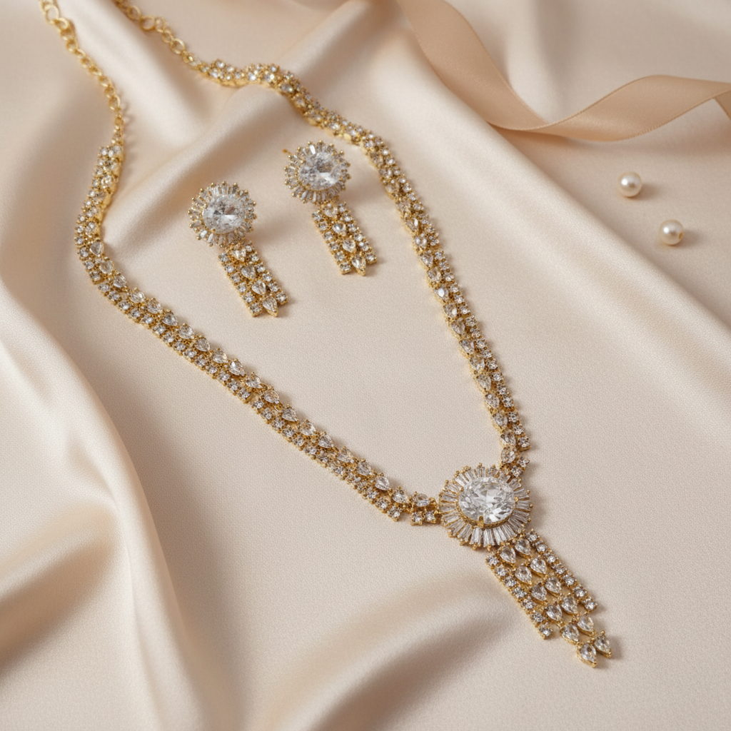 Crystal Premium Silver Set