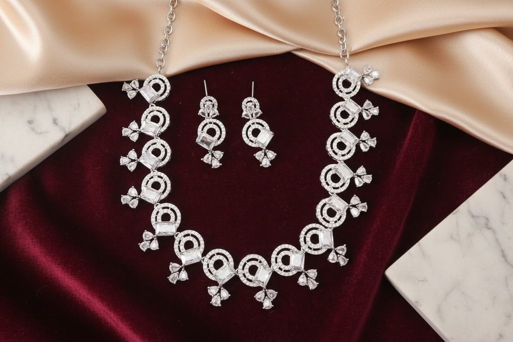 Crystal Premium Silver Set
