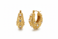 Chunky Zircon Stainless Steel Hoops