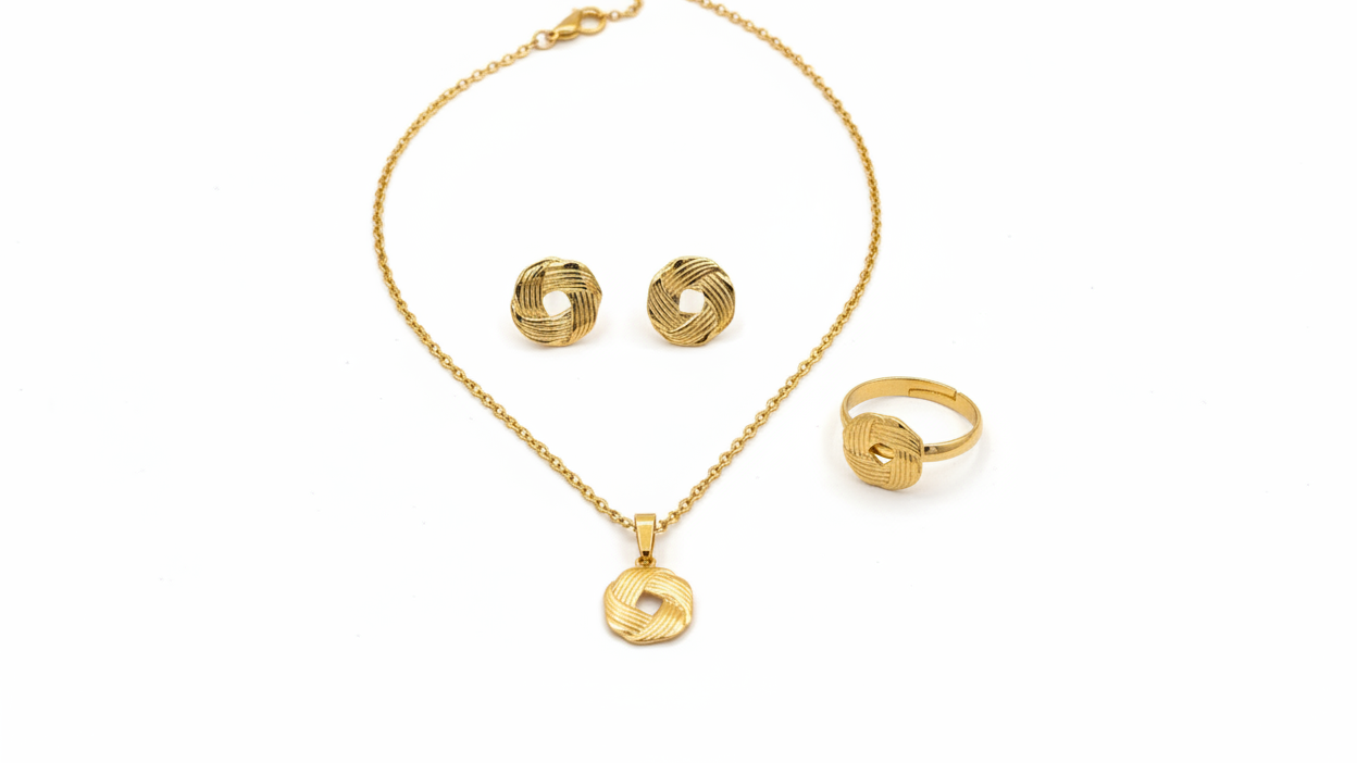 Knot Jewelry Set Stainless Steel