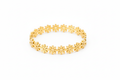 Stainless Steel Gold Daisy Flower Handcuff